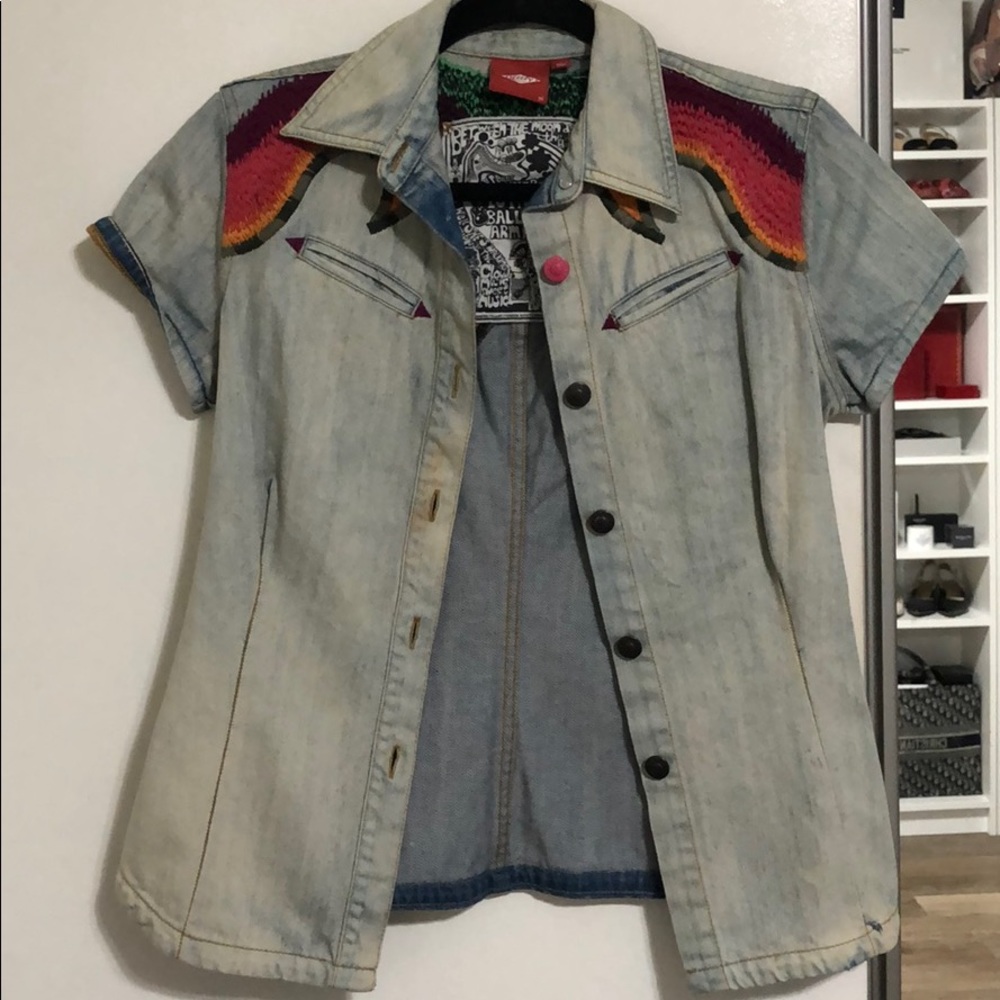 NWOT Oilily jean blouse